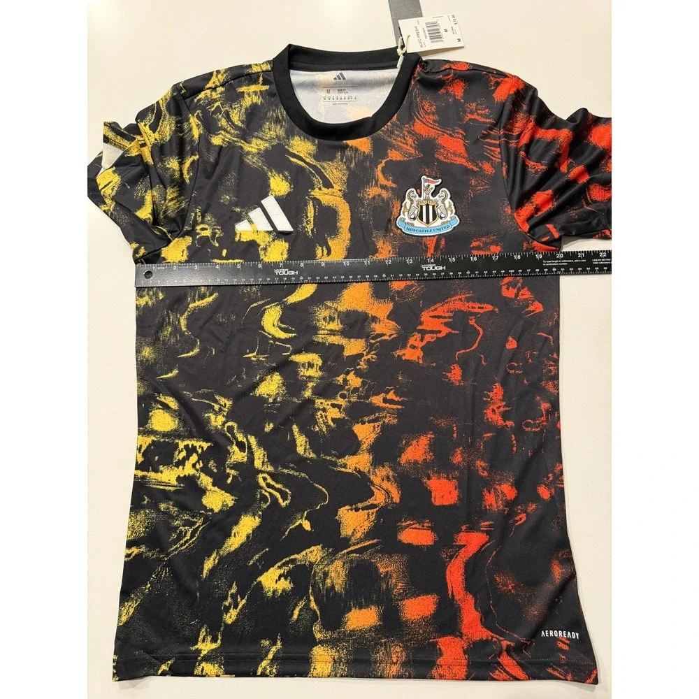 Adidas Newcastle United FC 25/26 Pre-Match Jersey JN8797 Black Mens M NWT
